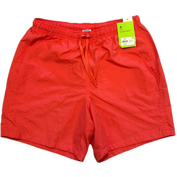 DSG Men’s Red REC Shorts S Water-Repellent Swim Trunks Gym Beach Quick Dry NWT - Picture 1 of 8